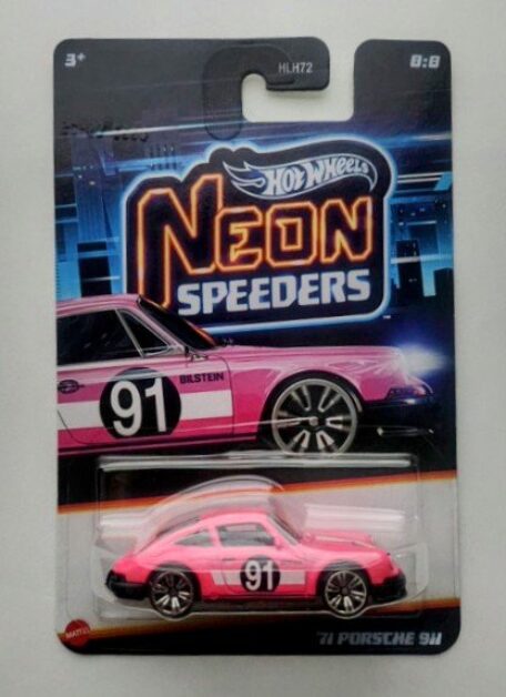 Hot wheels 2026 Silver Series Neon Speeders #8 1971 Porsche 911