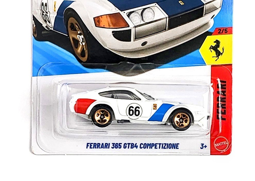 Hot Wheels 2026 Ferrari #2 Ferrari 365 GTB4 Competizione White