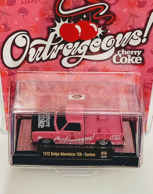 M2 Machines Coca-Cola Series 52500-A59 1972 Dodge Adventurer 150 - Custom pink 25-18