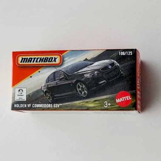 Matchbox 2025 Power Grabs #106 Holden VF Commodore SSV black JBV97