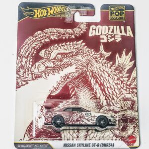 Hot Wheels 2026 Pop Culture Nissan Skyline GT-R BNR34 Godzilla 1:64 diecast