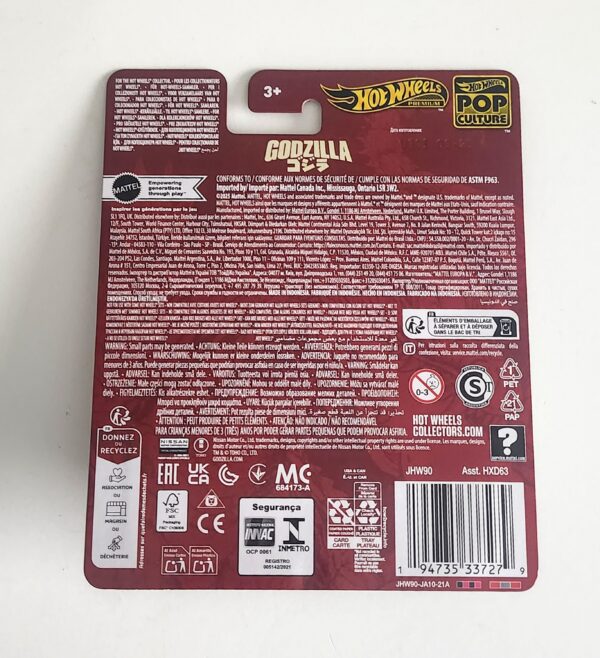 Hot wheels 2026 Pop Culture mix 2 - Nissan Skyline GT-R (BNR34) Godzilla - JHW90