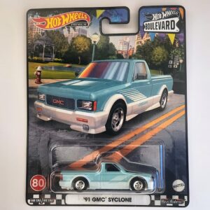 Hot wheels 2023 Car Culture Boulevard Mix R #80 1991 GMC Syclone blue HKF24