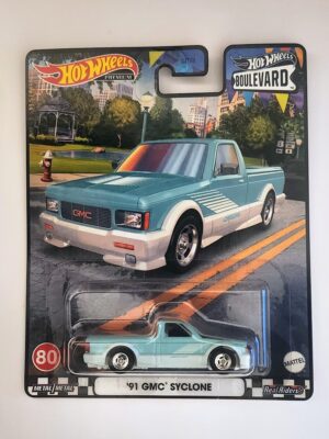 Hot wheels 2023 Car Culture Boulevard Mix R #80 1991 GMC Syclone blue HKF24