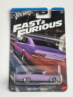 Hot wheels 2024 Fast and furious Walmart exclusive: Racing series #3 1966 Chevy Impala purple HRW53