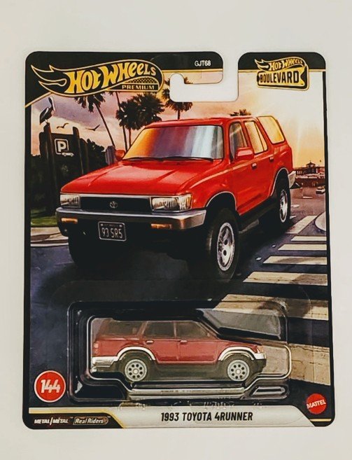 Hot wheels 2026 Boulevard GJT68-958C #144 1993 Toyota 4runner red JHW18