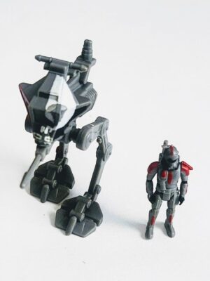 Star Wars Micro Galaxy Squadron series 10 Scout Class Blind box- Bad Batch Animated series season 1 Cross Hair with AT-RT