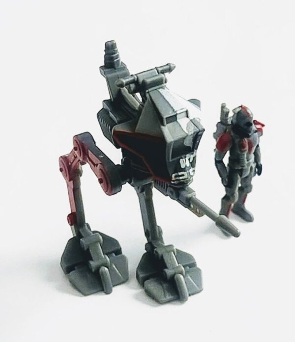 Star Wars Micro Galaxy Squadron series 10 Scout Class Blind box- Bad Batch Animated series season 1 Cross Hair with AT-RT