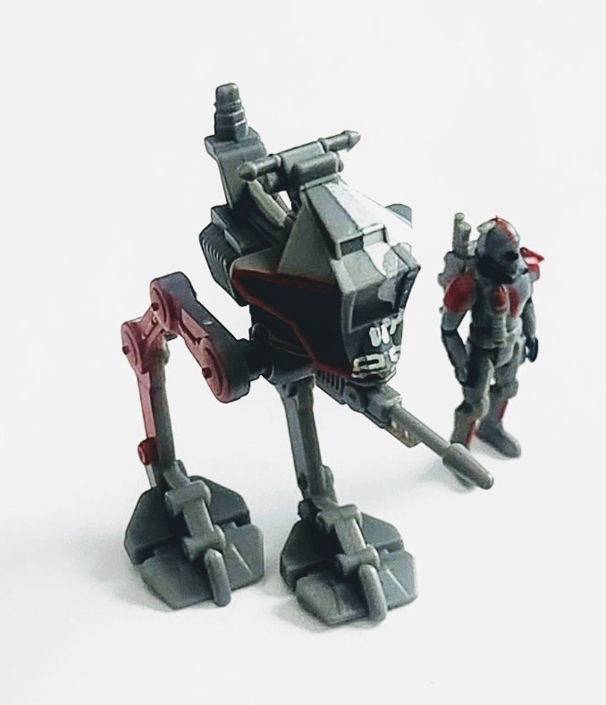 Star Wars Micro Galaxy Squadron series 10 Scout Class Blind box- Bad Batch Animated series season 1 Cross Hair with AT-RT Star Wars Micro Galaxy Squadron series 10 Scout Class Blind box- Bad Batch Animated series season 1 Cross Hair with AT-RT