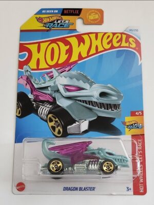 Hot wheels 2025 Hot Wheels Let's Race #4 Dragon Blaster blue HCT10