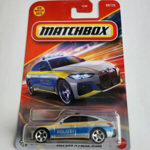 Matchbox 2025 #80 2023 BMW i4 Police Sedan