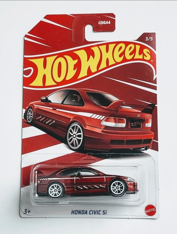 Hot wheels 2022 Honda Civic Anniversary series #3 Honda Civic Si red HDH21