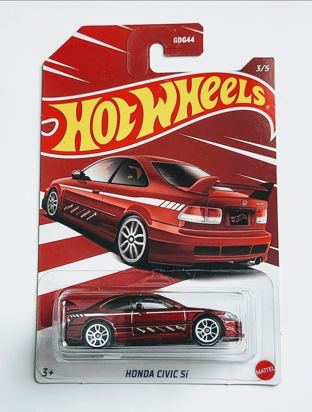 Hot Wheels 2022 Honda Civic Anniversary #3 Civic Si Red HDH21