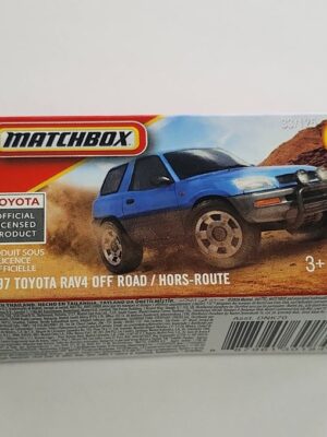 2026/02/1000023820.jpg Matchbox 2026 Power Grabs #33 1997 Toyota Rav4 off road /hors route blue JHP92