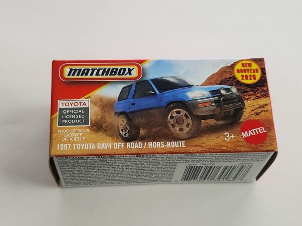 Matchbox 2026 Power Grabs #33 1997 Toyota Rav4 off road /hors route blue JHP92
