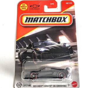 Matchbox 2025 #40 2023 Chevy Corvette Z06 Convertible black JBN76
