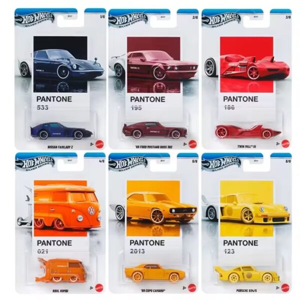 Hot wheels Silver series 2026 Pantone series mix 1 complete set of 6 JKY47-965A