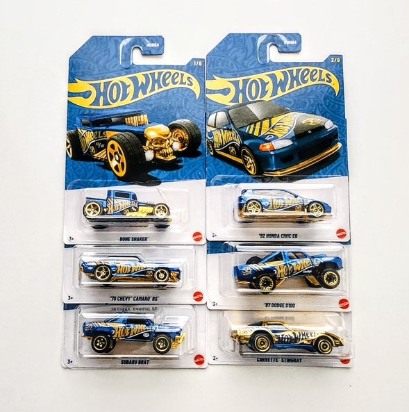 Hot wheels 2026 58th anniversary series mix 1 complete set of 6 w/chase HDH54-956J