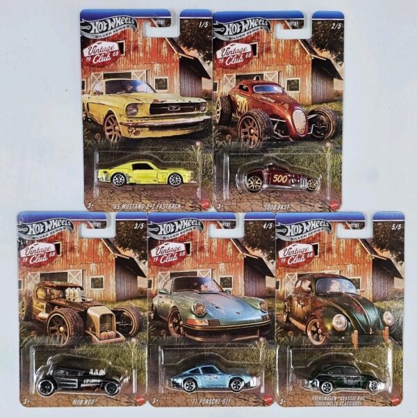 Hot wheels Silver series 2026 Vintage Racing Club: Barnes finds complete set of 5 HRT81-956H
