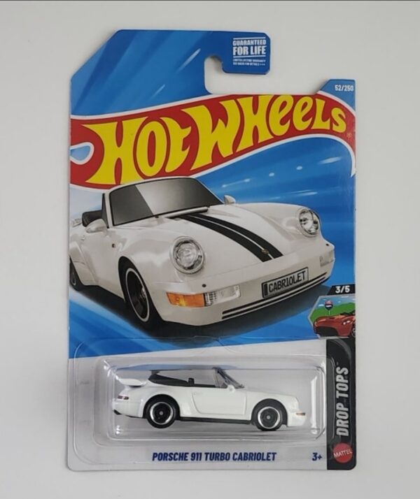 Hot wheels 2026 Drop Tops 3 of 5 Porsche 911 Turbo Cabriolet white