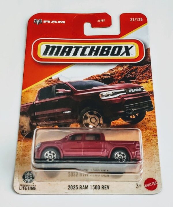 Matchbox 2026 #27 2025 Ram 1500 EV red JHM97