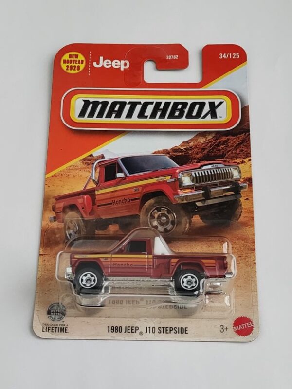 Matchbox 2026 #34 1980 Jeep J10 Stepside red JHM23