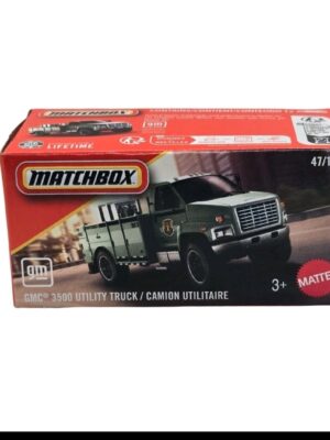 Matchbox 2026 Power Grabs #27 GMC 3500 Utility Truck green (National Parks)