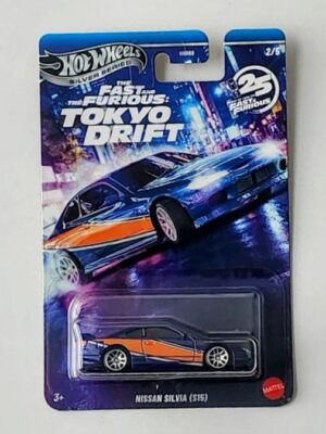 Hot wheels Silver series 2026 Walmart Fast & Furious 25th: Tokyo Drift #2 Nissan Silvia S15 JKX06