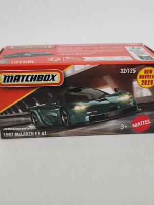 Matchbox 2026 Power Grabs case E - #32 1997 Mclaren F1 GT Silverstone green JHP84