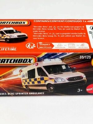 Matchbox 2026 Power Grabs case E - #35 Mercedes-Benz Sprinter Ambulance (German livery) JHR02