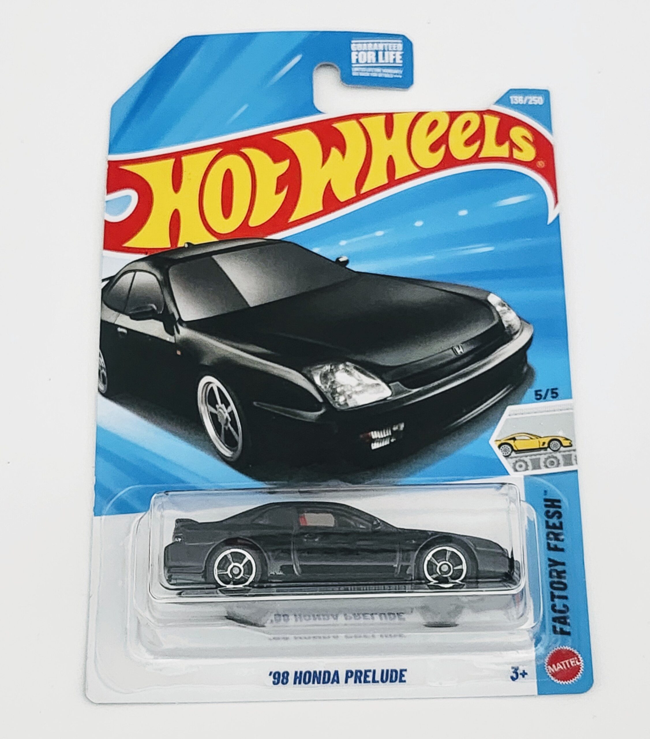ミニカー jwingsf2 Hot wheels 2026 Factory Fresh #5 - 1998 Honda Prelude black JJJ89
