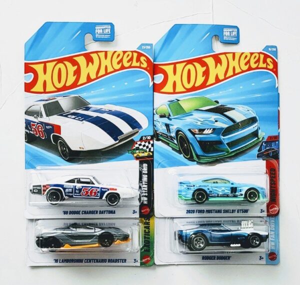 Hot wheels 2026 Kroger exclusive case C complete set of 4 DodgeDaytona Charger, Shelby GT500, Rodger Dodger, Lamborghini Centenario