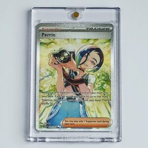 Pokemon Twilight masquerade EN #220 Trainer Perrin special illustration rare raw card