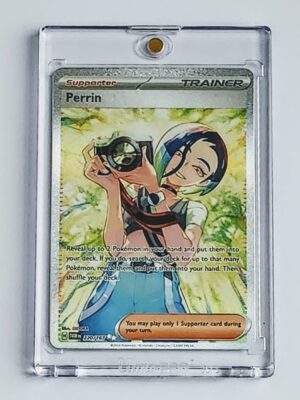 Pokemon Twilight masquerade EN #220 Trainer Perrin special illustration rare raw card