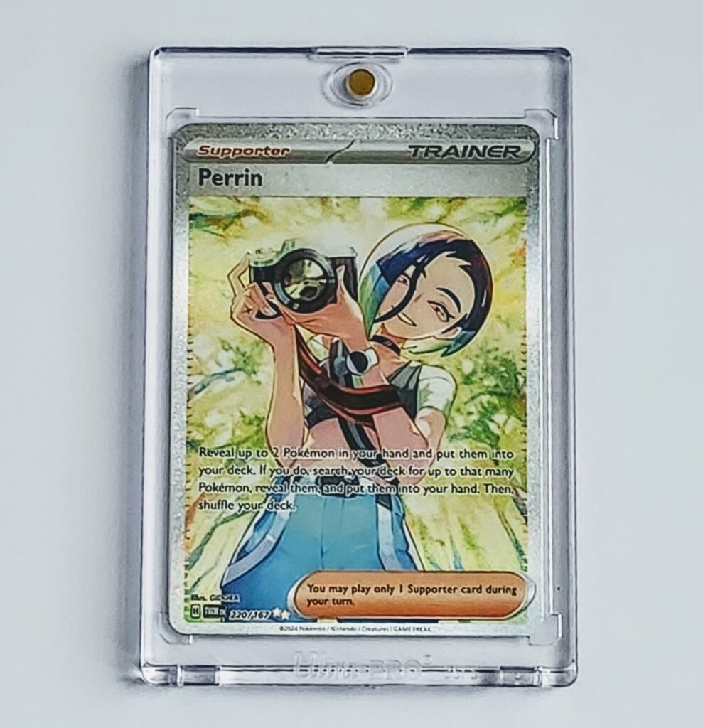 Pokemon Twilight masquerade EN #220 Trainer Perrin special illustration rare raw card