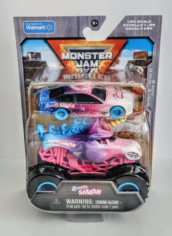 Monster jam 2025 Monster Trucks with race car series 6 - Sparkle Smash #20153108