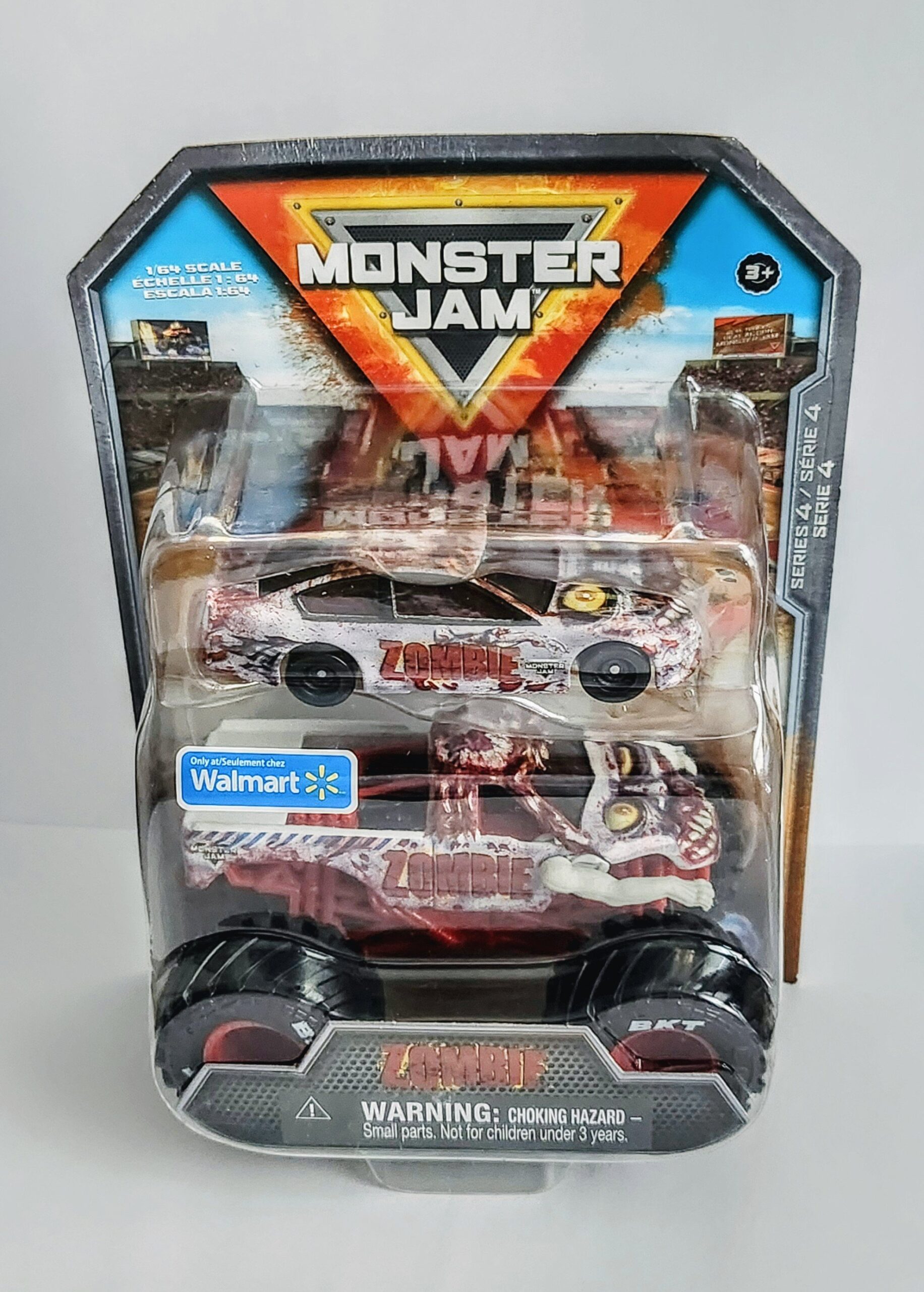 Monster Jam Monster Trucks with Race Car Series 4 Zombie 20144891