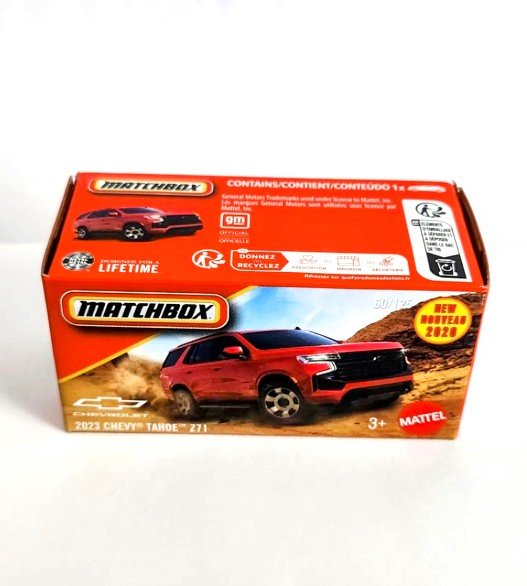 Matchbox 2026 power grabs #60 2023 Chevy Tahoe Z71 red JHP94