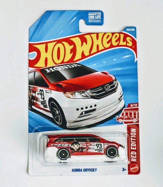 Hot wheels 2026 Target Red Edition 9 of 12 Honda Odyssey red w/waifu livery JJM63