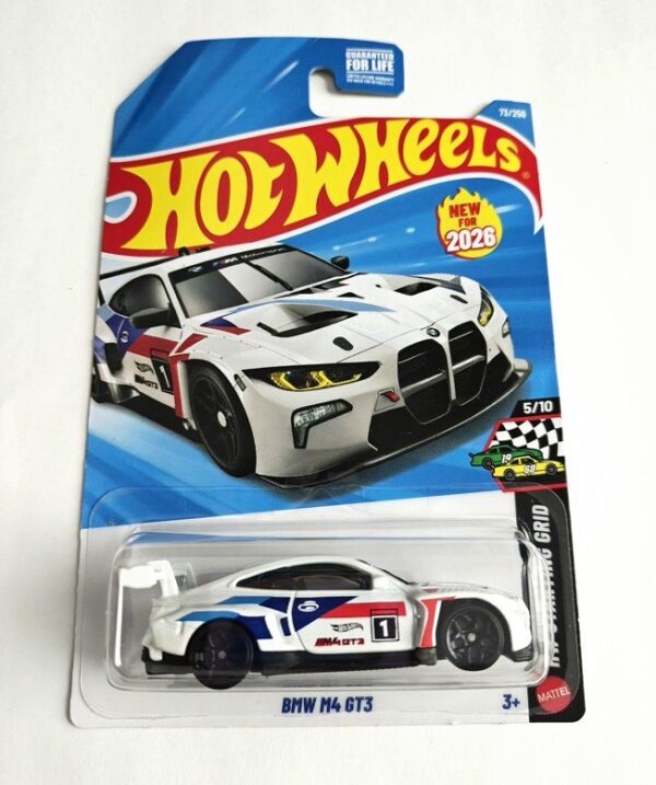 Hot Wheels 2026 case K - HW Starting Grid 5/10 BMW M4 GT3 (evo) white w/heritage livery JNG69