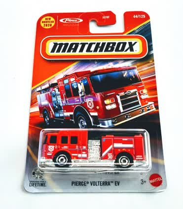 Matchbox 2026 #44 Pierce Volterra EV fire truck red JHM30