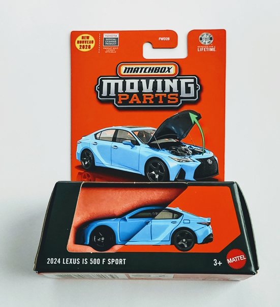 Matchbox 2026 Moving Parts #33 2024 Lexus IS 500 F Sport Ultrasonic blue JHV22