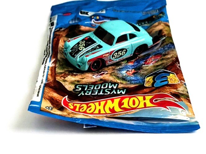 Hot wheels 2024 Mystery models series 3 – 2 of 10 Porsche 356 blue 1:64 die-cast German Sports car w/weathered decals (unopened)