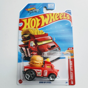 Hot wheels 2025 Hot Wheels Let's Race 5 of 5 Buns of Steel red (Case G Treasure hunt) HYY88