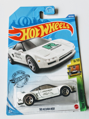 Hot Wheels 2020 HW Exotics - 6 of 10 - 1990 Acura NSX (Ryu Asada) Kroger exclusive white GHG58