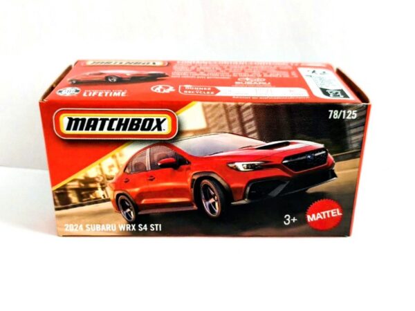 Matchbox 2026 Power Grabs - 78/125 - 2024 Subaru WRX S4 STI Ignition Red JHR16