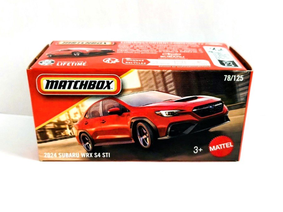 Matchbox 2026 Power Grabs - 78/125 - 2024 Subaru WRX S4 STI Ignition Red JHR16
