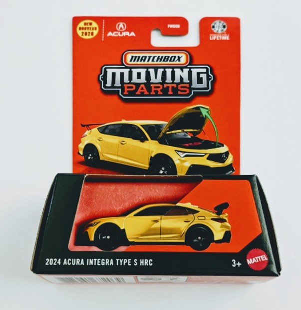 Matchbox 2026 - 10 of 50 - 2024 Acura Integra Type S HRC Indy yellow JHV20