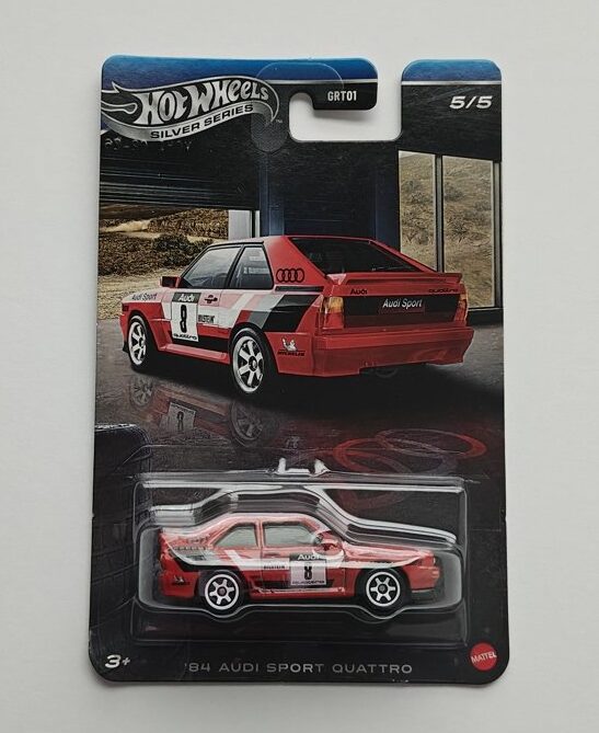 Hot Wheels 2026 Silver Series Walmart exclusive Audi series 5 o 5 1984 Audi Sport Quattro Venus red JKY19
