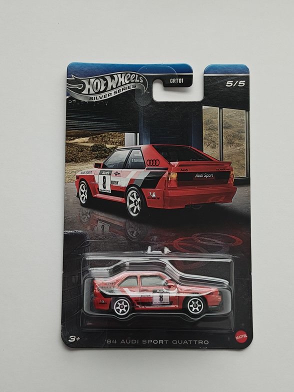 Hot Wheels 2026 Silver Series Walmart exclusive Audi series 5 o 5 1984 Audi Sport Quattro Venus red JKY19